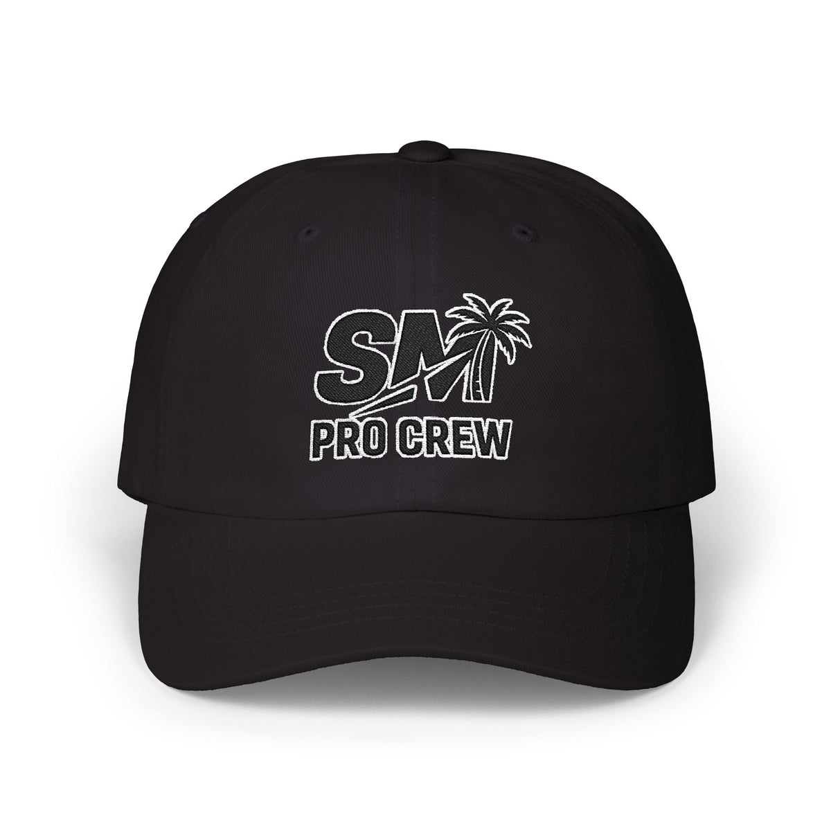 Pro Crew Dad Cap – Palm Logo Embroidered Baseball Hat