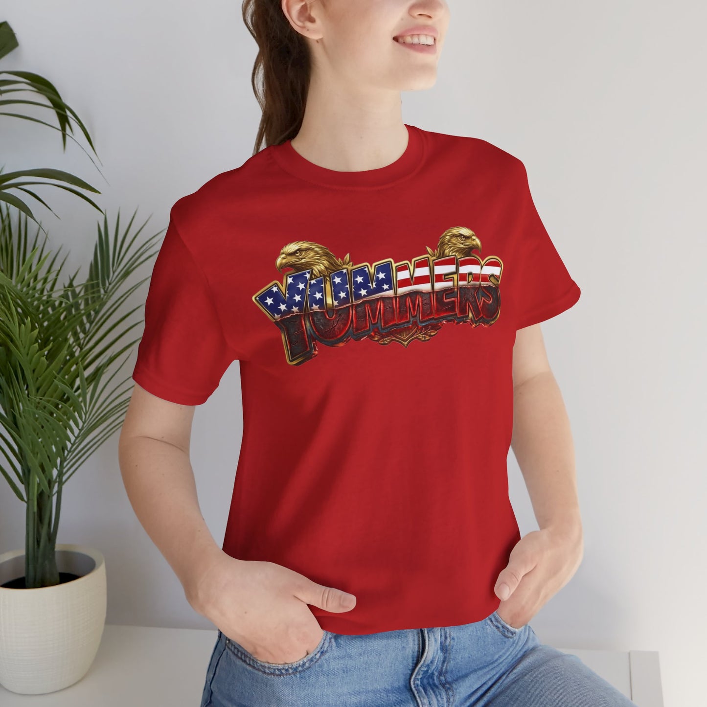 Yummers Patriotic Flag Graphic Tee — American Eagle Summer T-Shirt