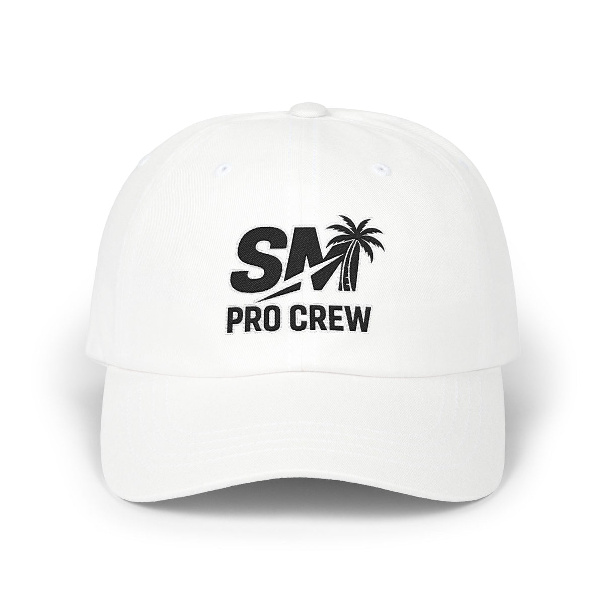Pro Crew Dad Cap – Palm Logo Embroidered Baseball Hat