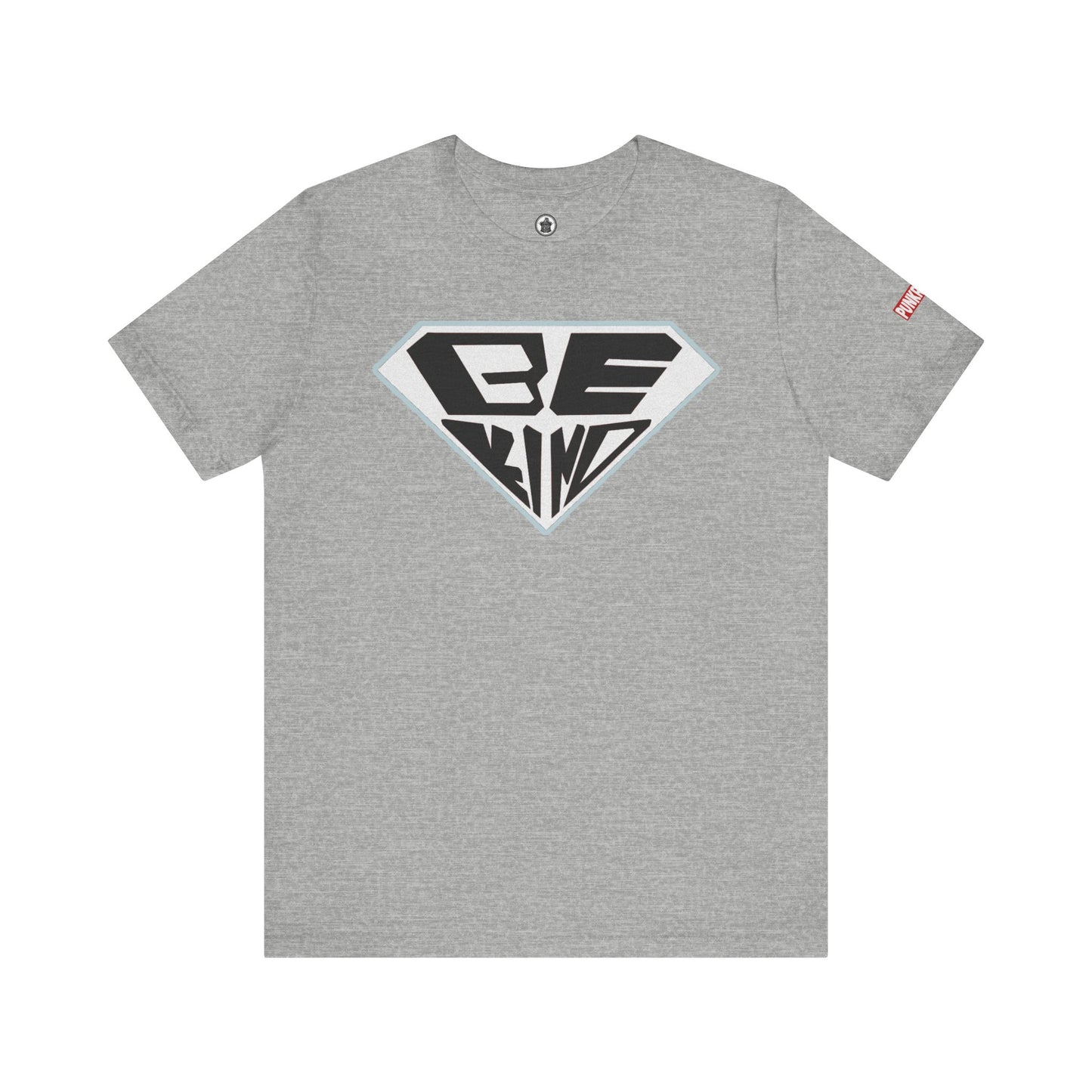 Be Kind T-Shirt — Superhero Emblem Positive Message Tee