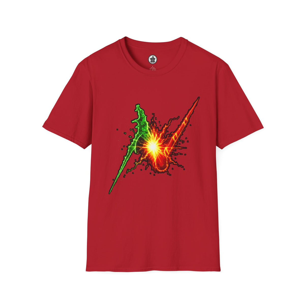 Wizard Battle Burst T-Shirt — Colorful Explosion Graphic Tee