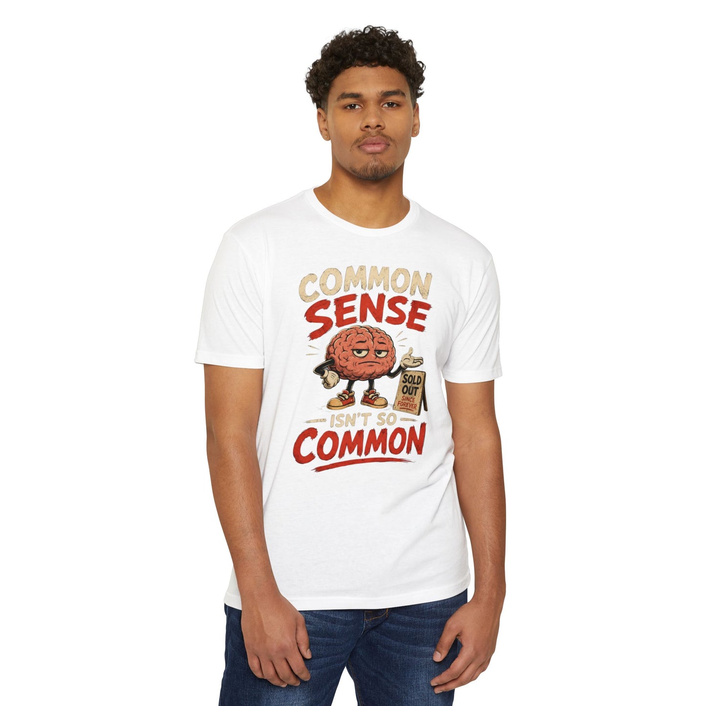 Common Sense Unisex CVC Jersey T-shirt