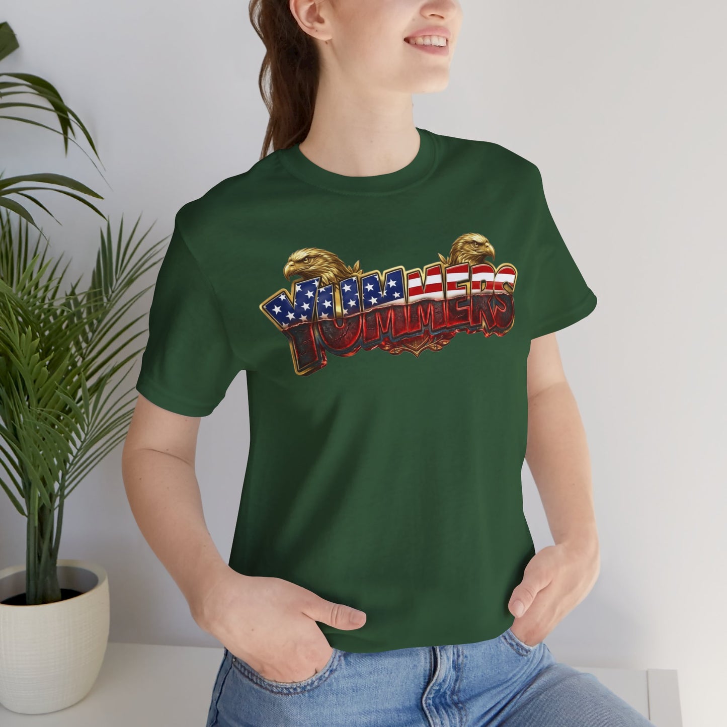 Yummers Patriotic Flag Graphic Tee — American Eagle Summer T-Shirt
