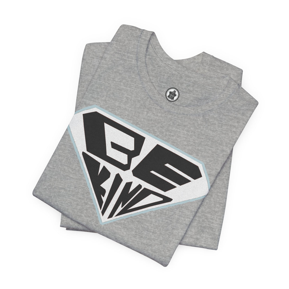 Be Kind T-Shirt — Superhero Emblem Positive Message Tee
